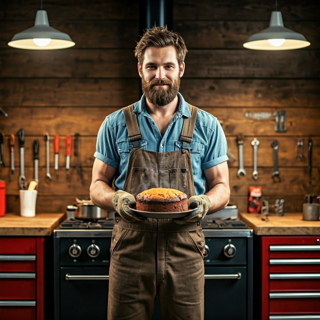 Mechanic Baker: A Rockwell-esque Portrait