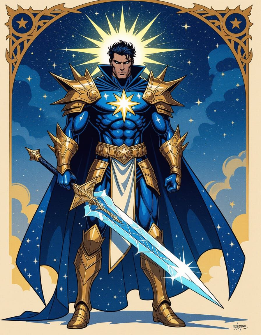 The Luminary Nova Radiant Hero with Star Blade