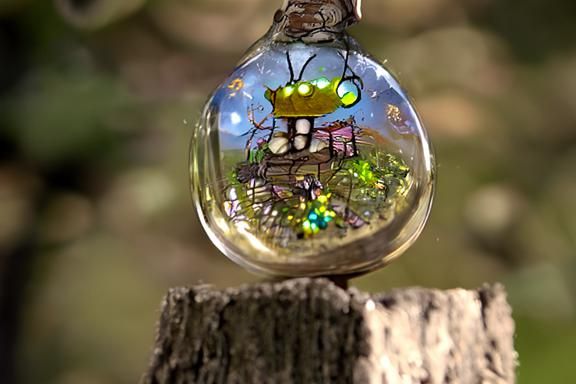 Enchanted Fairy Village with Fireflies