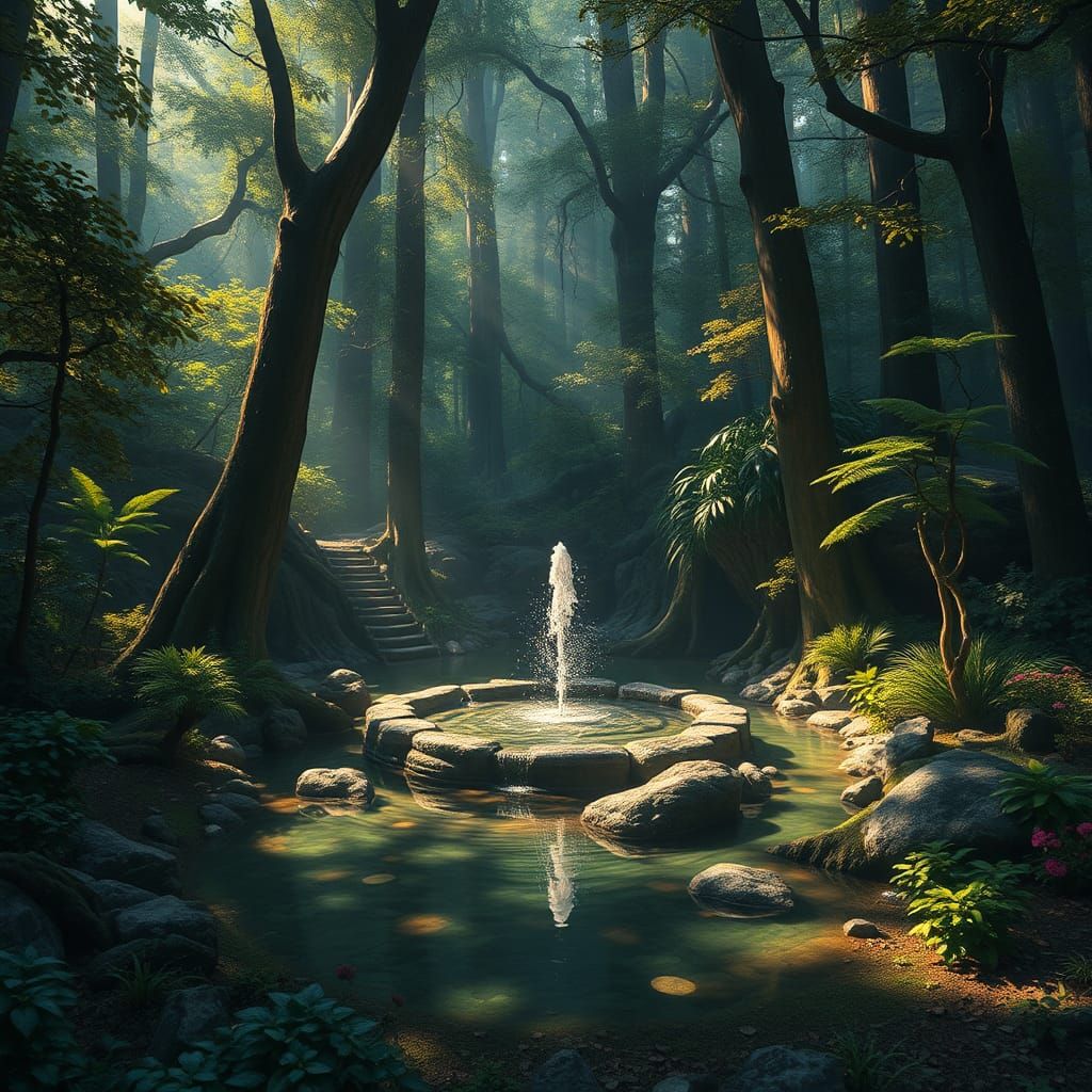 Fountain of Youth in Enchanted Forest