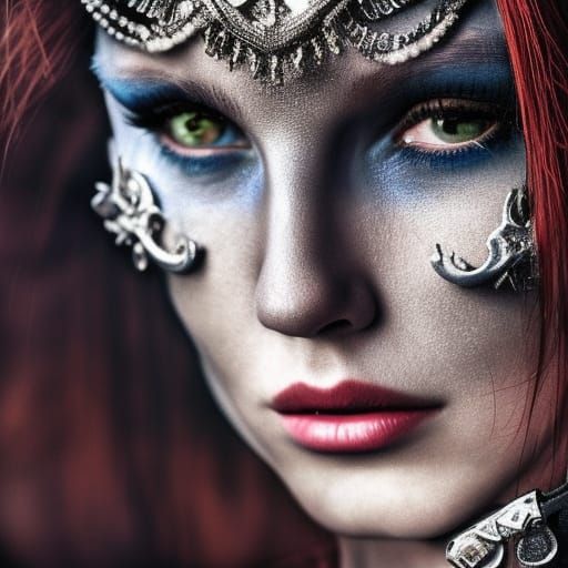 Mystique: Hyperrealistic Portrait of a Villain