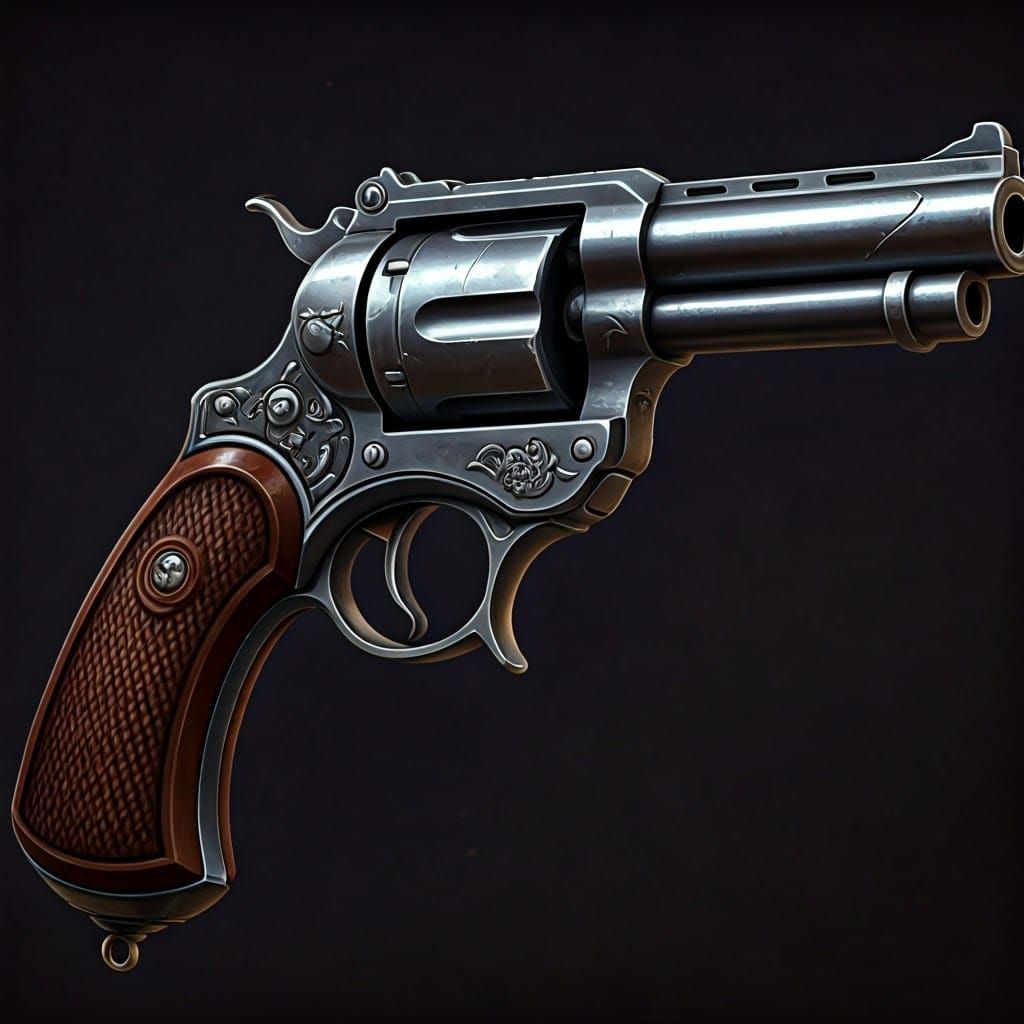 Fantasy Derringer Pistol in Dungeons and Dragons Style