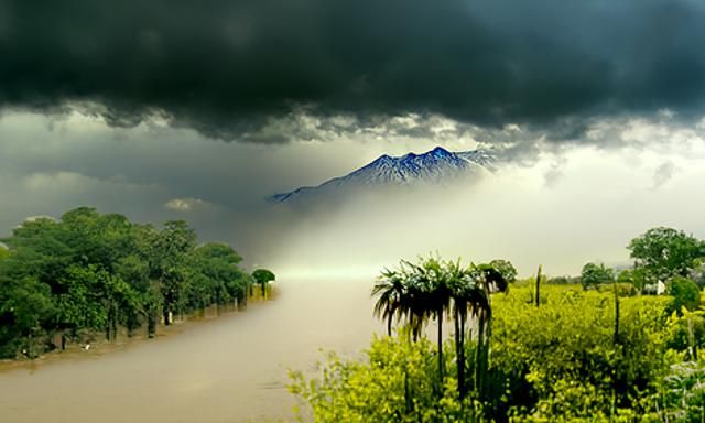 Lush Mexican Landscape After Rain