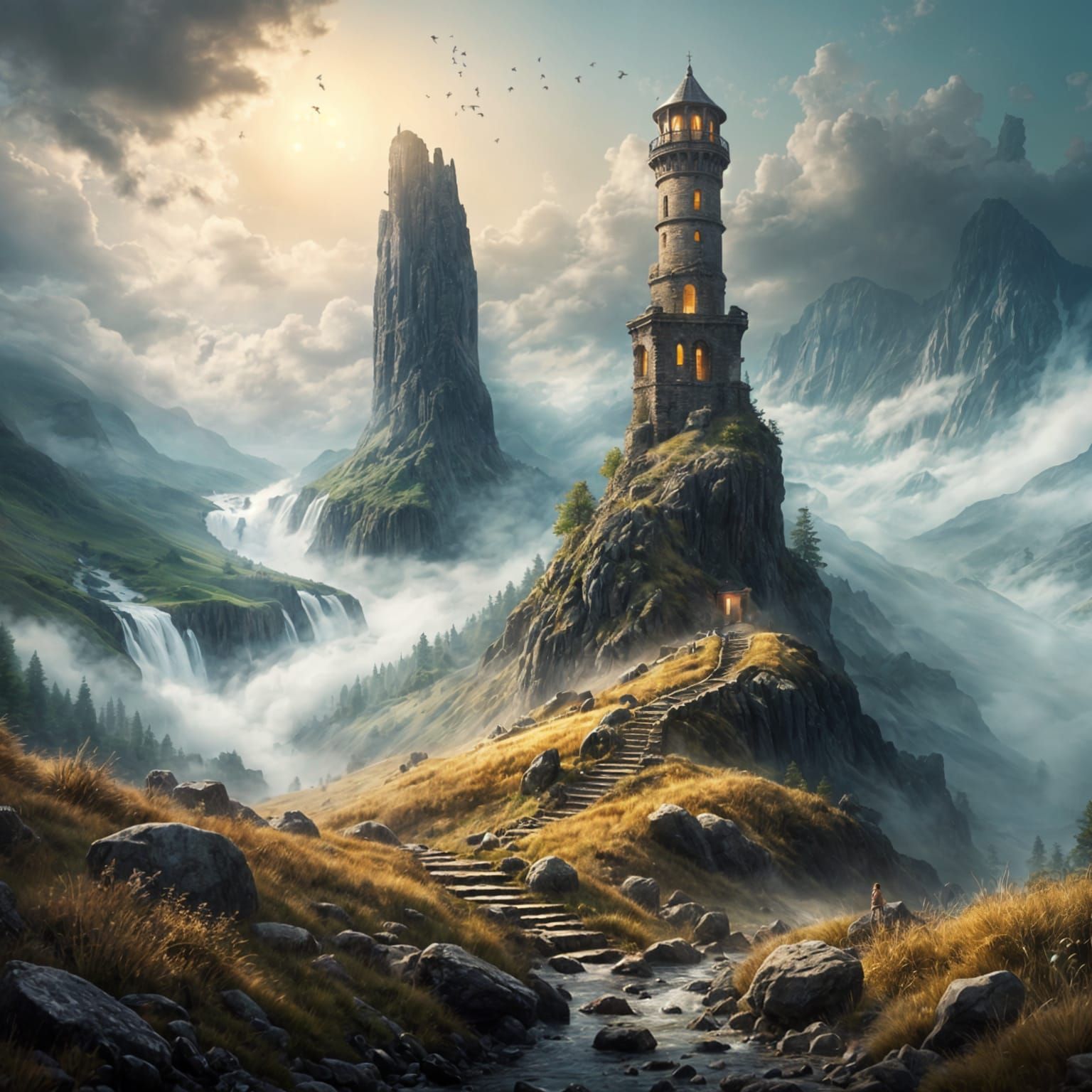 Tower on Windswept Hill