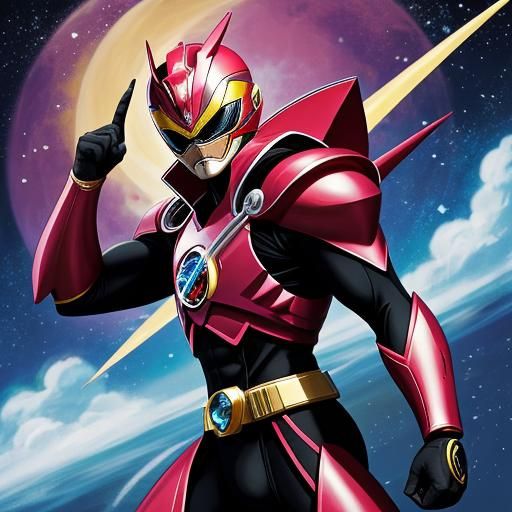 Anime Style Power Ranger: Manga Art