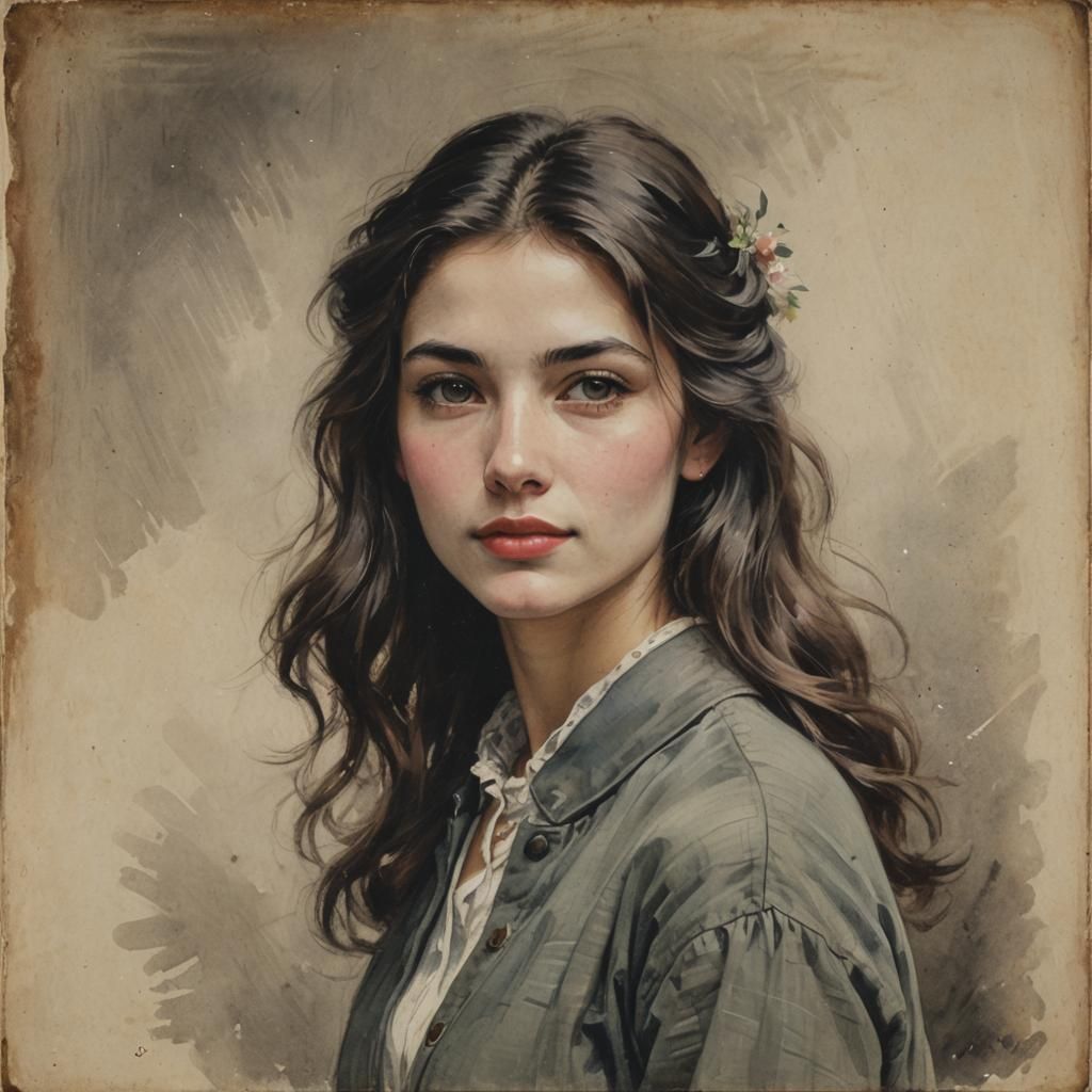 Stunning Young Woman Portrait