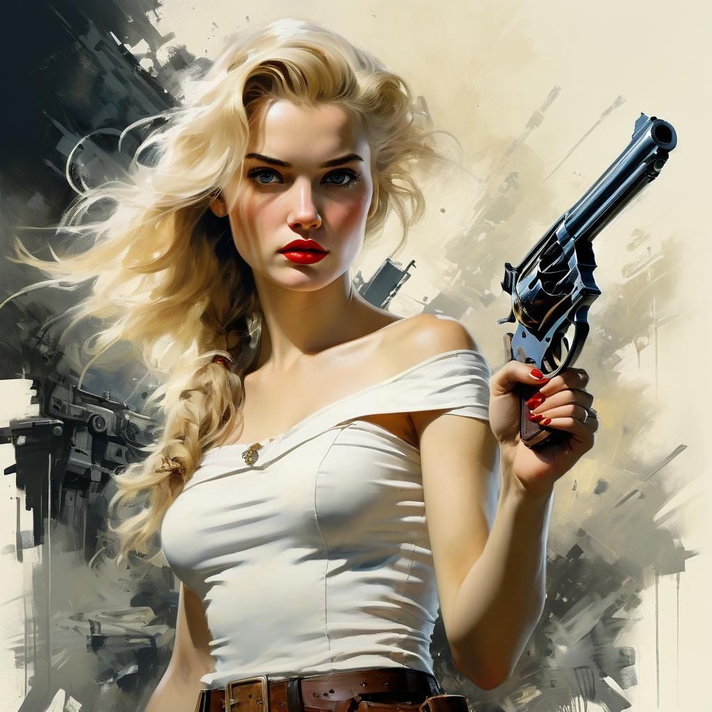 Helga Sinclair Portrait in 1940s Cave, Fine Art