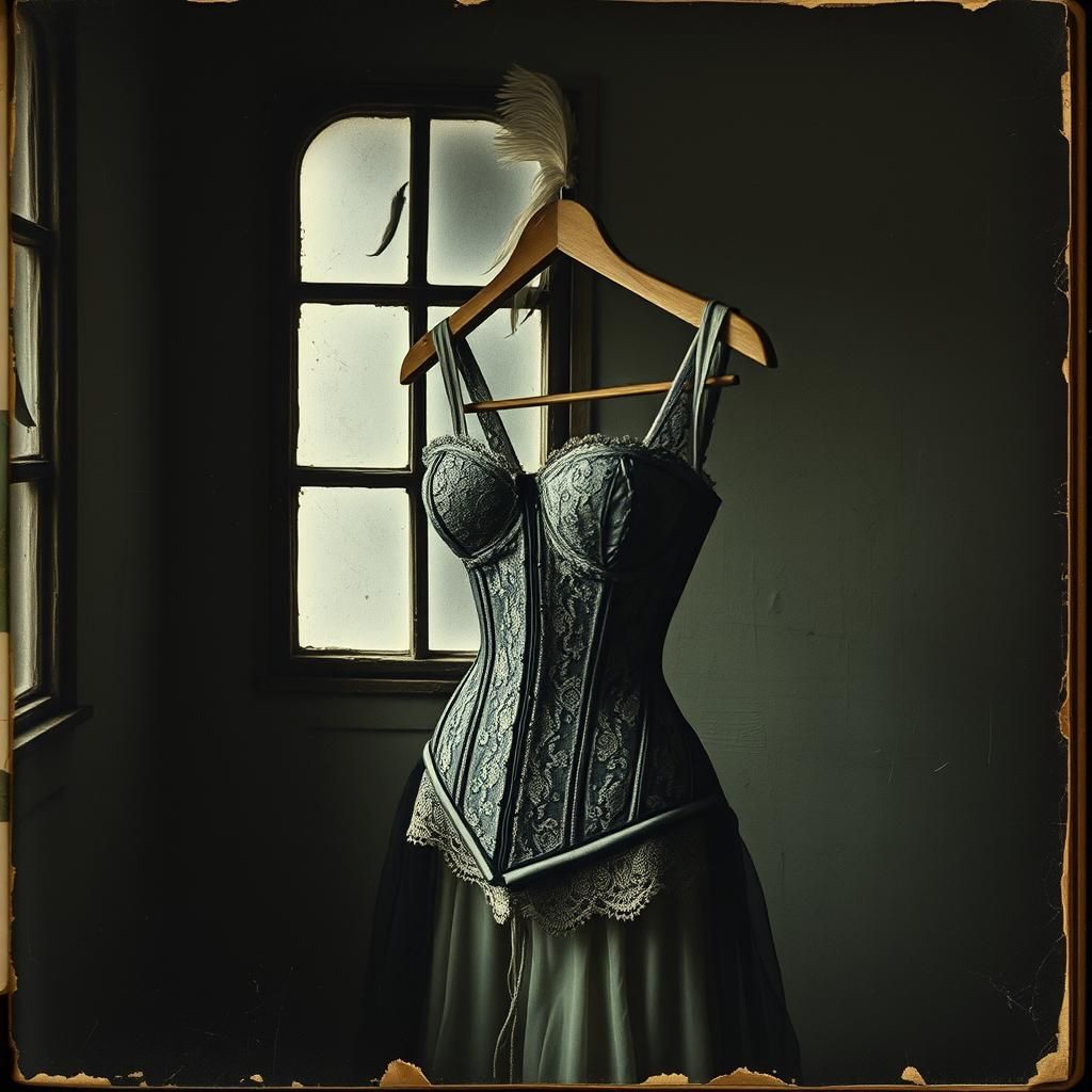 Distressed Asylum Interior in Massurrealist Style