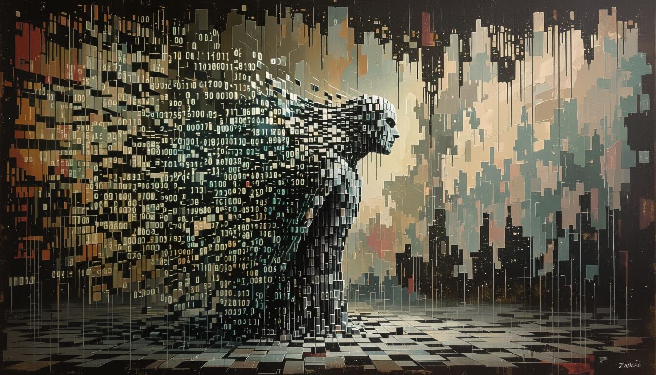 Amorphous Code Figure Escapes Temporal Bonds in Fine Art Sty...