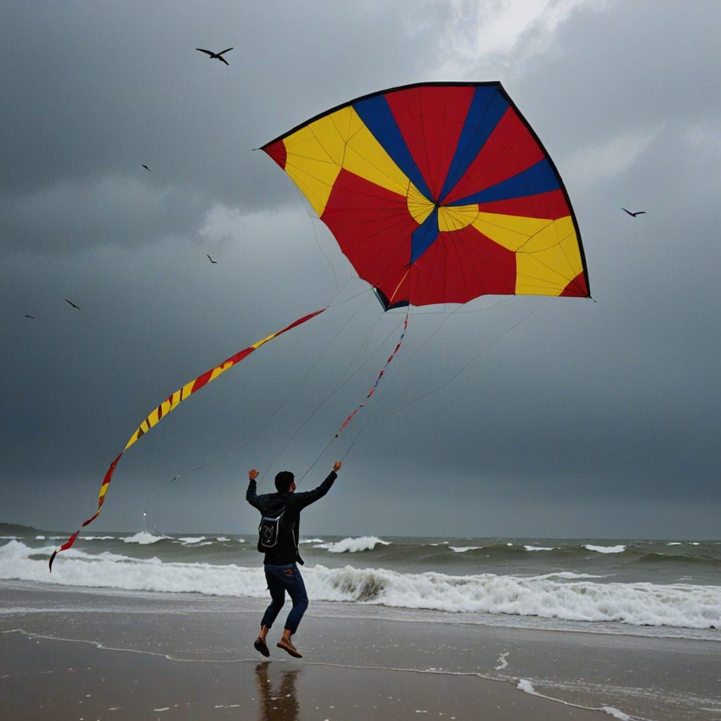 Kite Dancing in a Cyclone: AI Interpretation