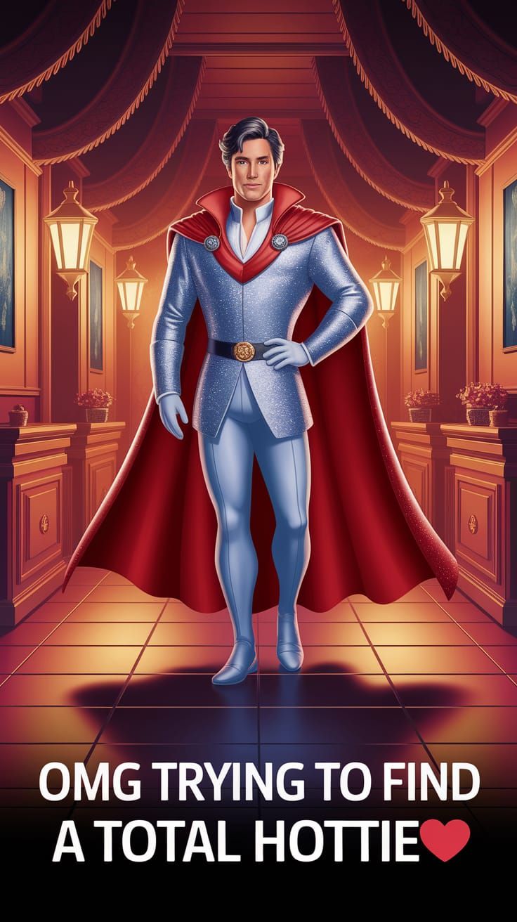 Prince Charming in Digital Snapchat Story