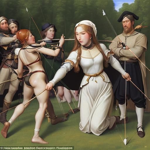 Archers Fainting Before a Sage, Renaissance Style