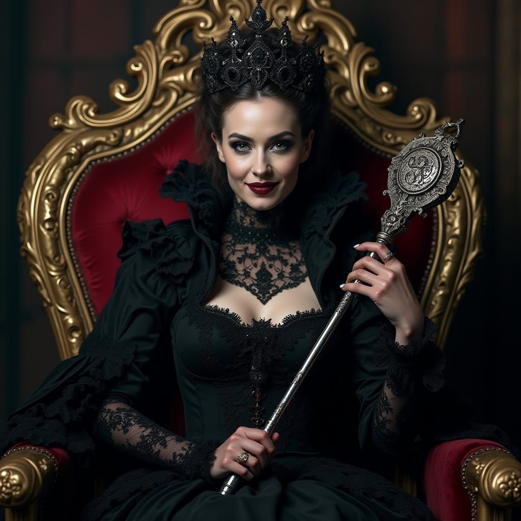 Elegant Evil: Gothic Empress Reigns Supreme