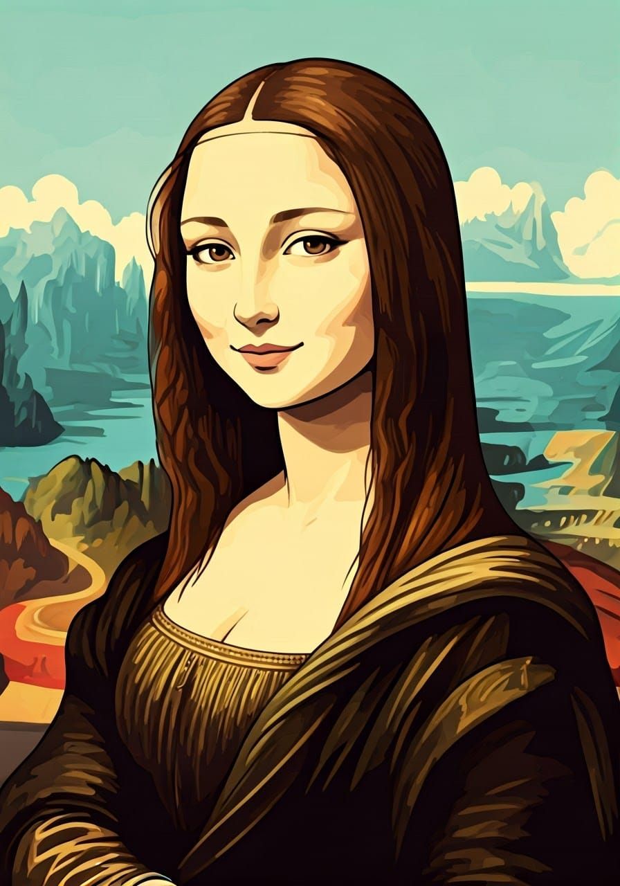 Anime Renaissance Goddess with Enigmatic Smile