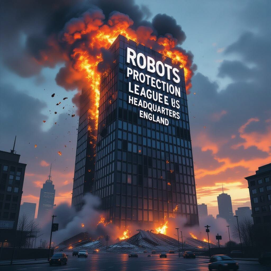Skyscraper Inferno: Robots Protection League Headquarters En...