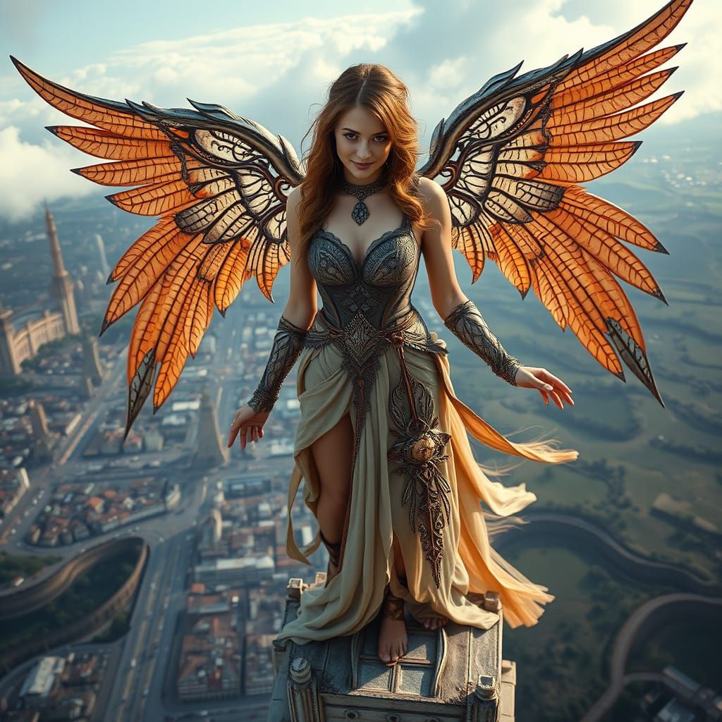 Serene Angeless Contemplates Abyssal Depths