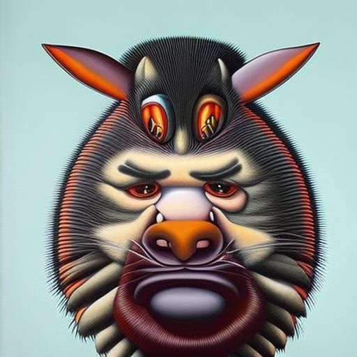 Vivid Caricature Paintings of Fantastic Ugly Creatures