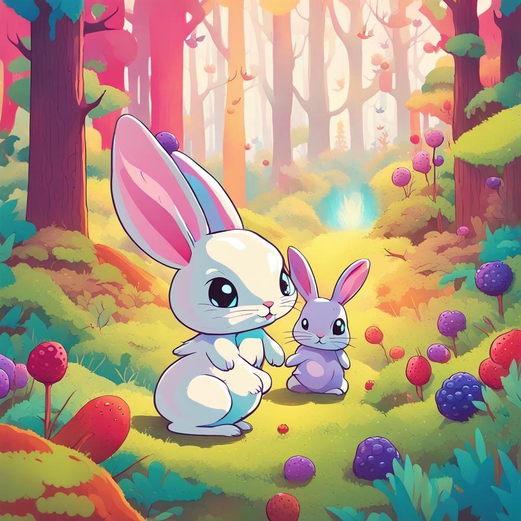 Magical Woodland Quest: Pop Art Adventure in 8K