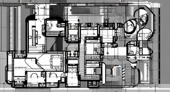 Cyberpunk Mannequin Blueprint: Technical Sci-Fi Drawing