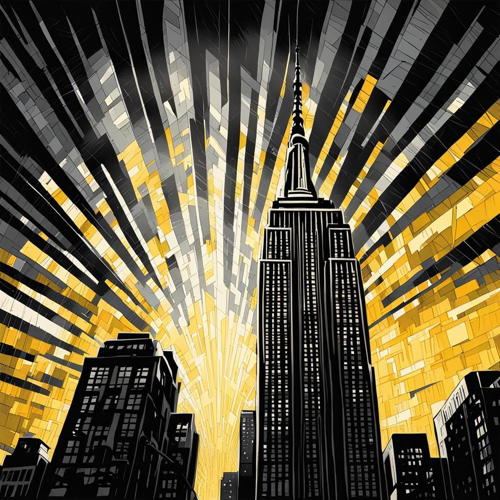 Empire State Building: Post-Impressionism Film Noir