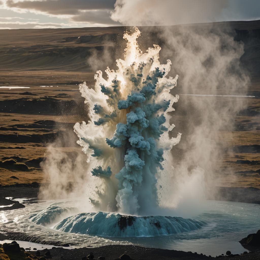 Iceland Geyser Eruption: Professional Photography