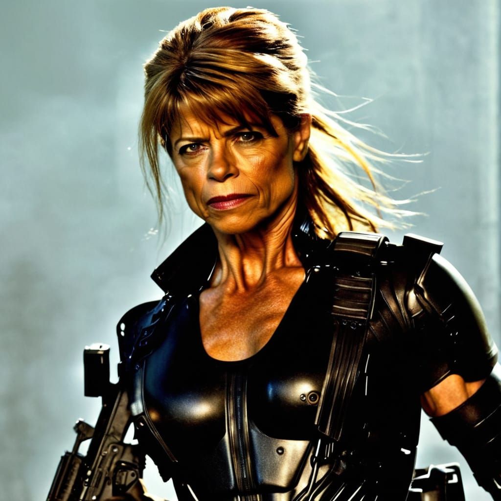 Linda Hamilton as Terminator Heroine