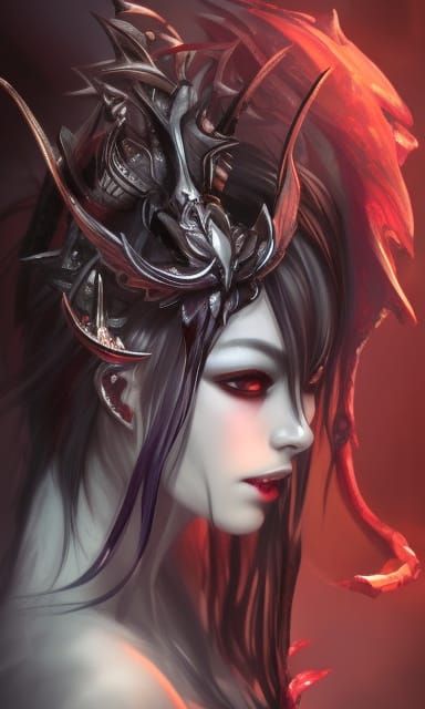 Jeweled Devil Queen in Mythical Style