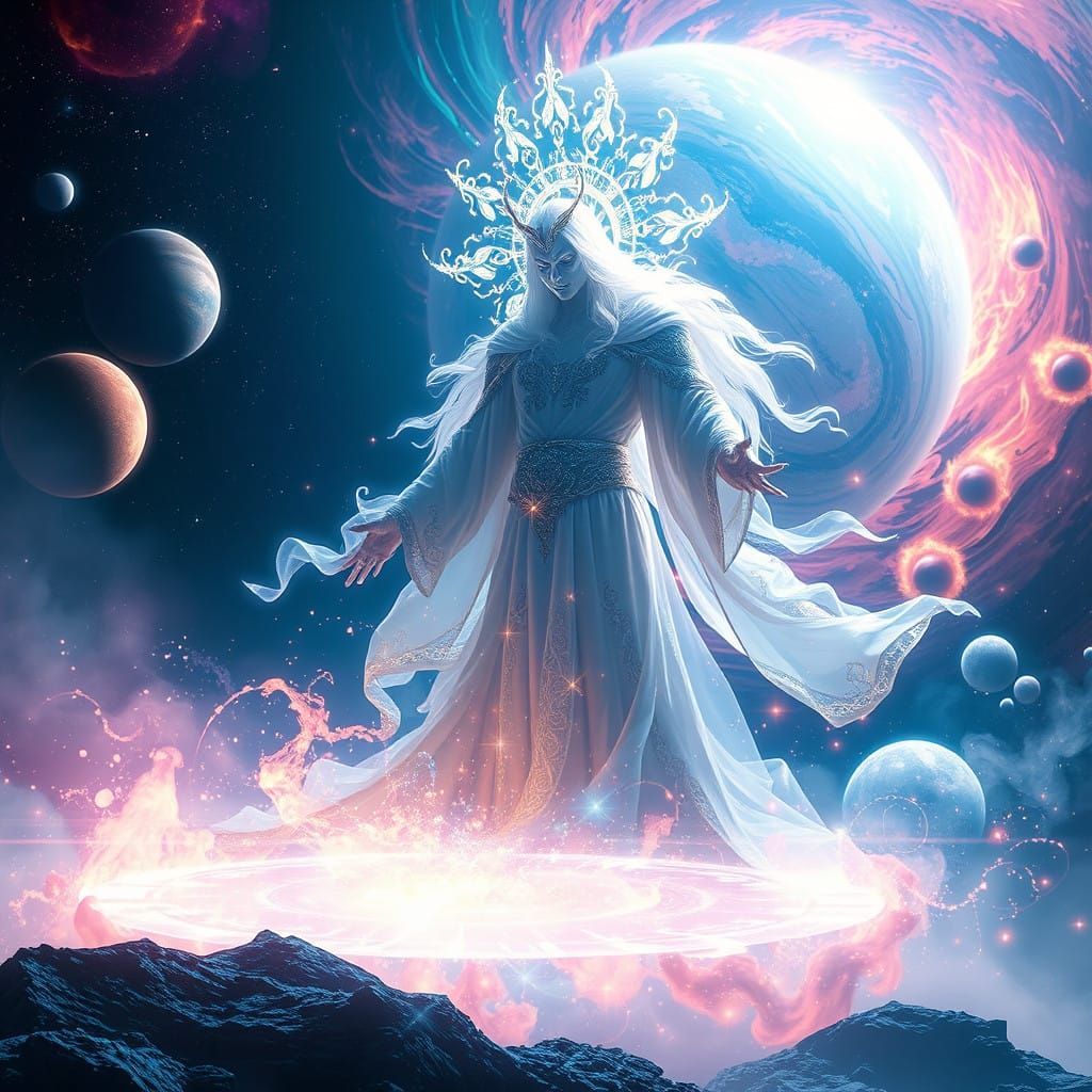 Ethereal Cosmic Spirit Unleashes Stardust