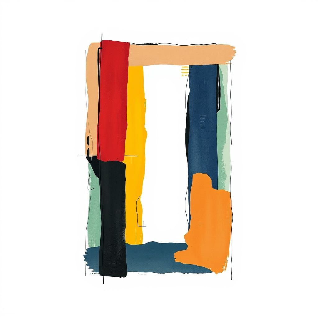 Geometric Abstraction in Complementary Colors