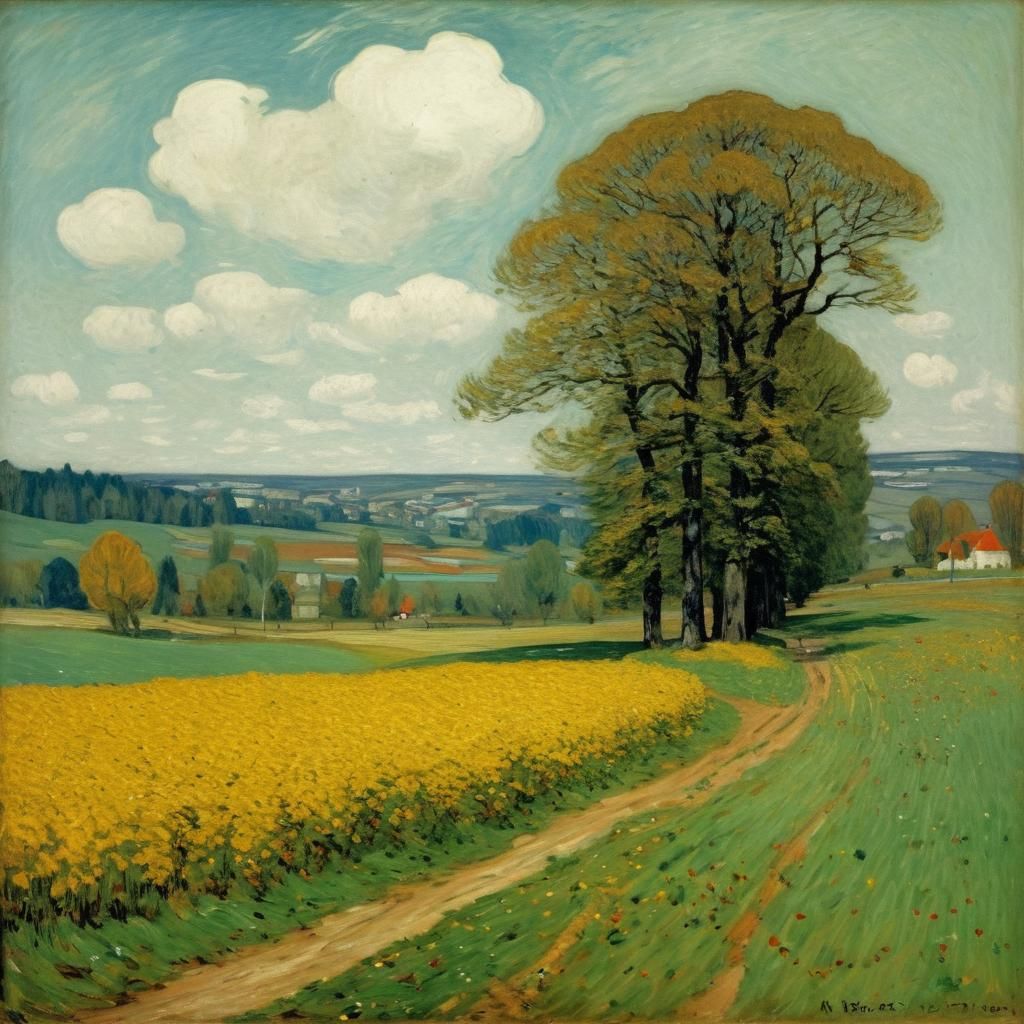 Autumn Scene Evokes 1906