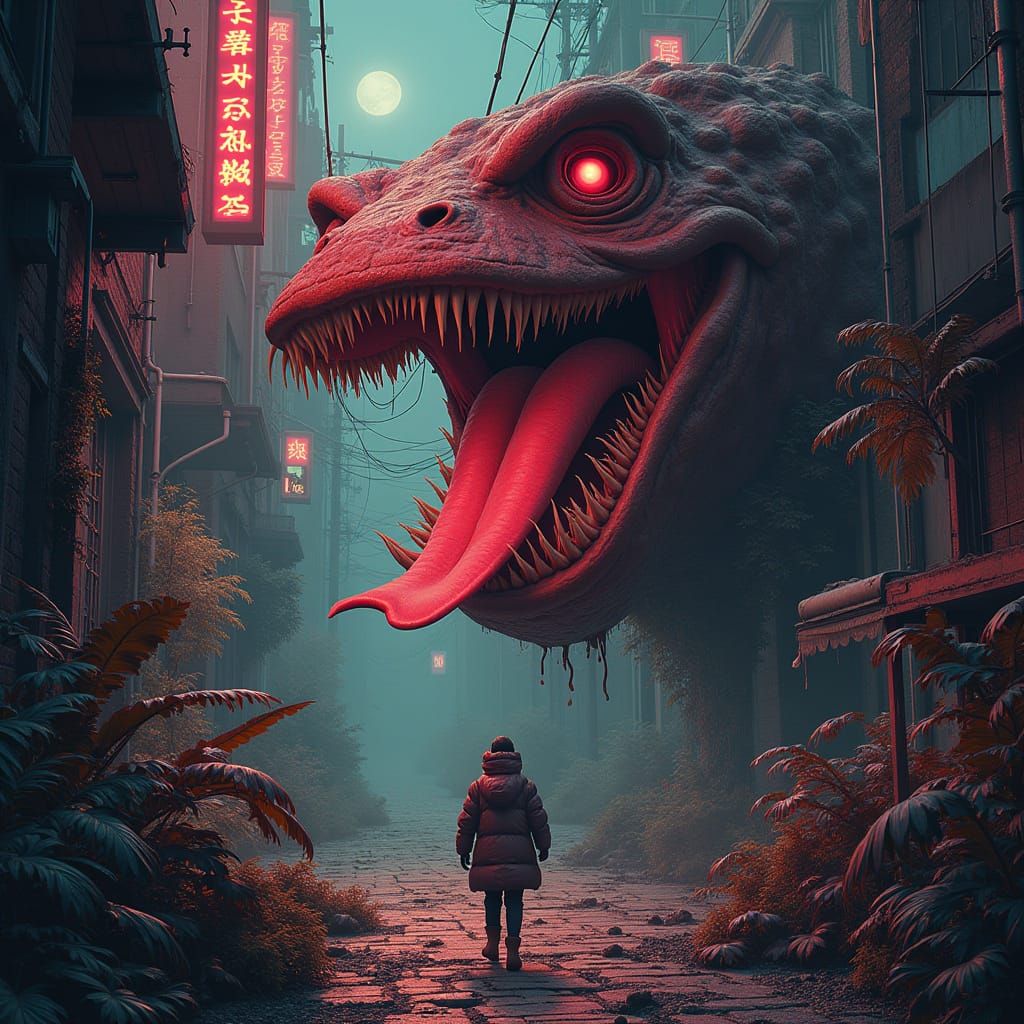 Creatures Unleashed: Neon Noir Sci-Fi Havoc