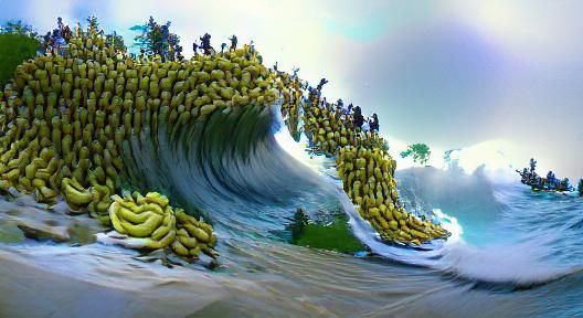 Surreal Banana Wave