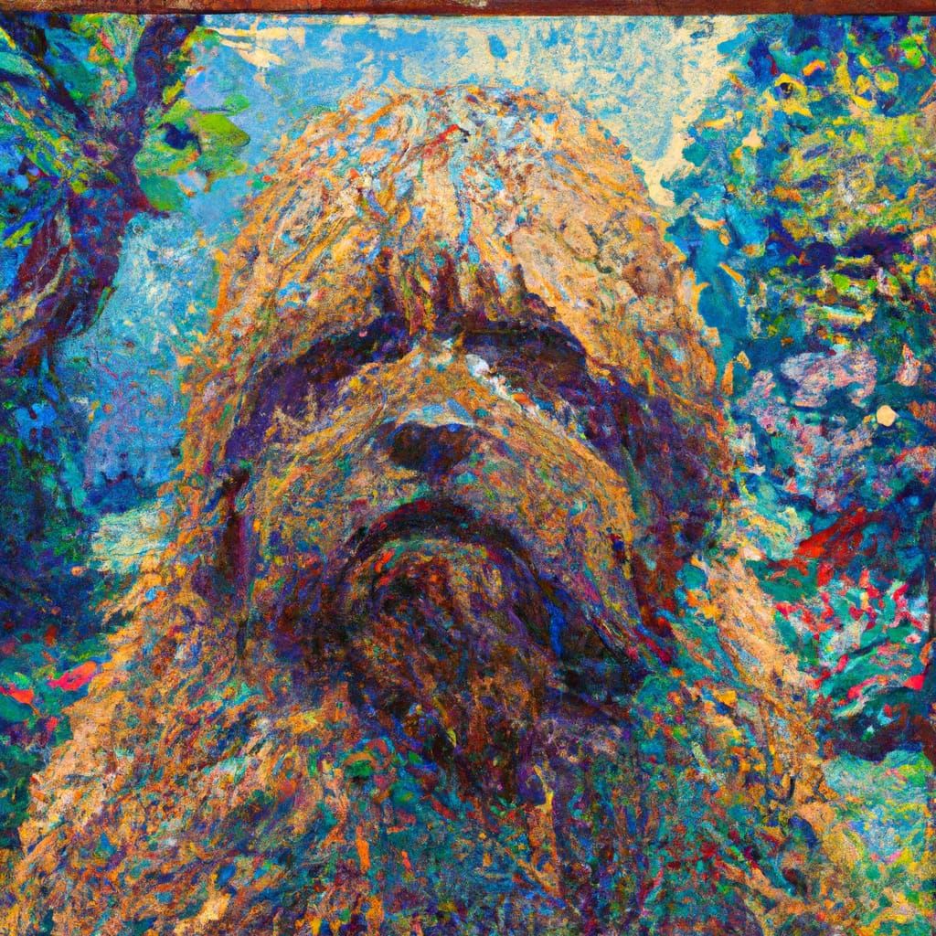 Chewbacca as Pointillist Artwork