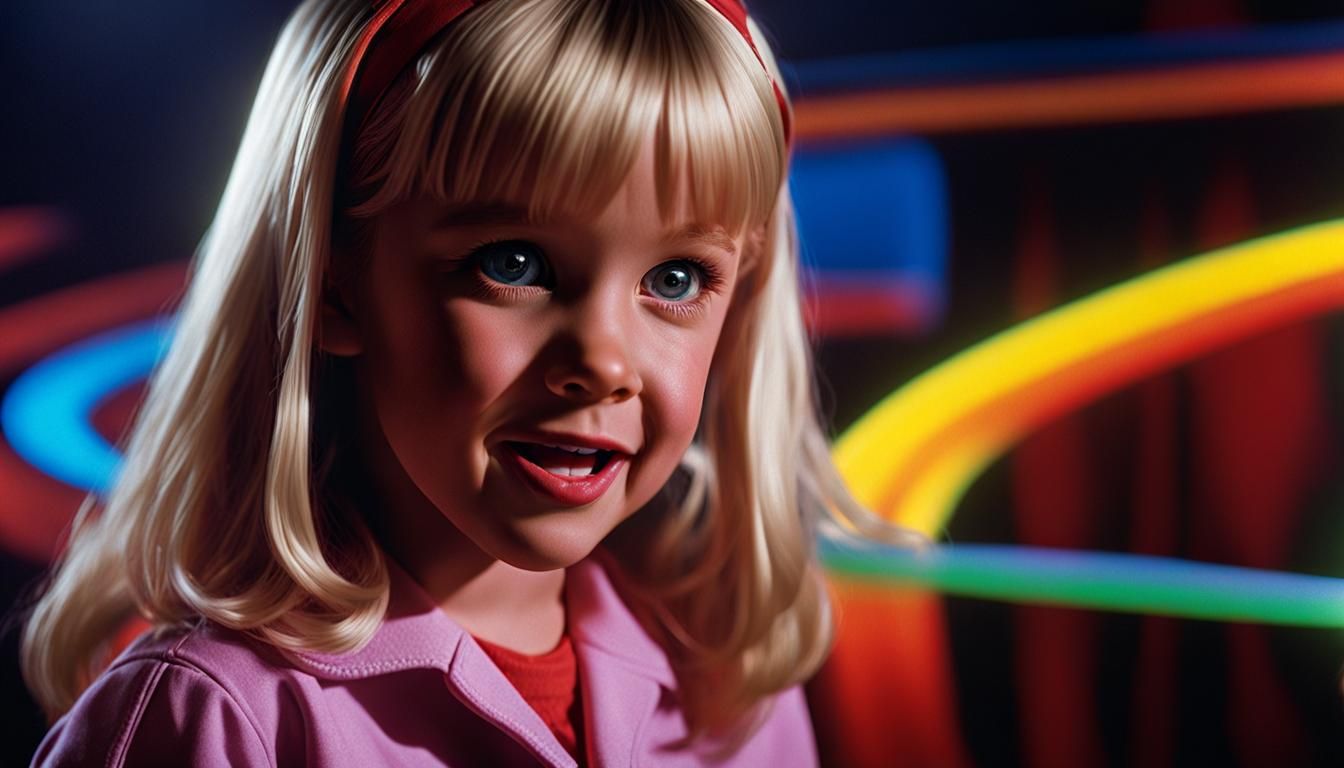 Hyperrealistic Portrait with Dramatic Lighting and Color