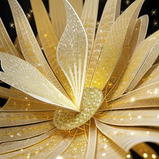 Glittering Carrot Paper Strips with Fairy Dust