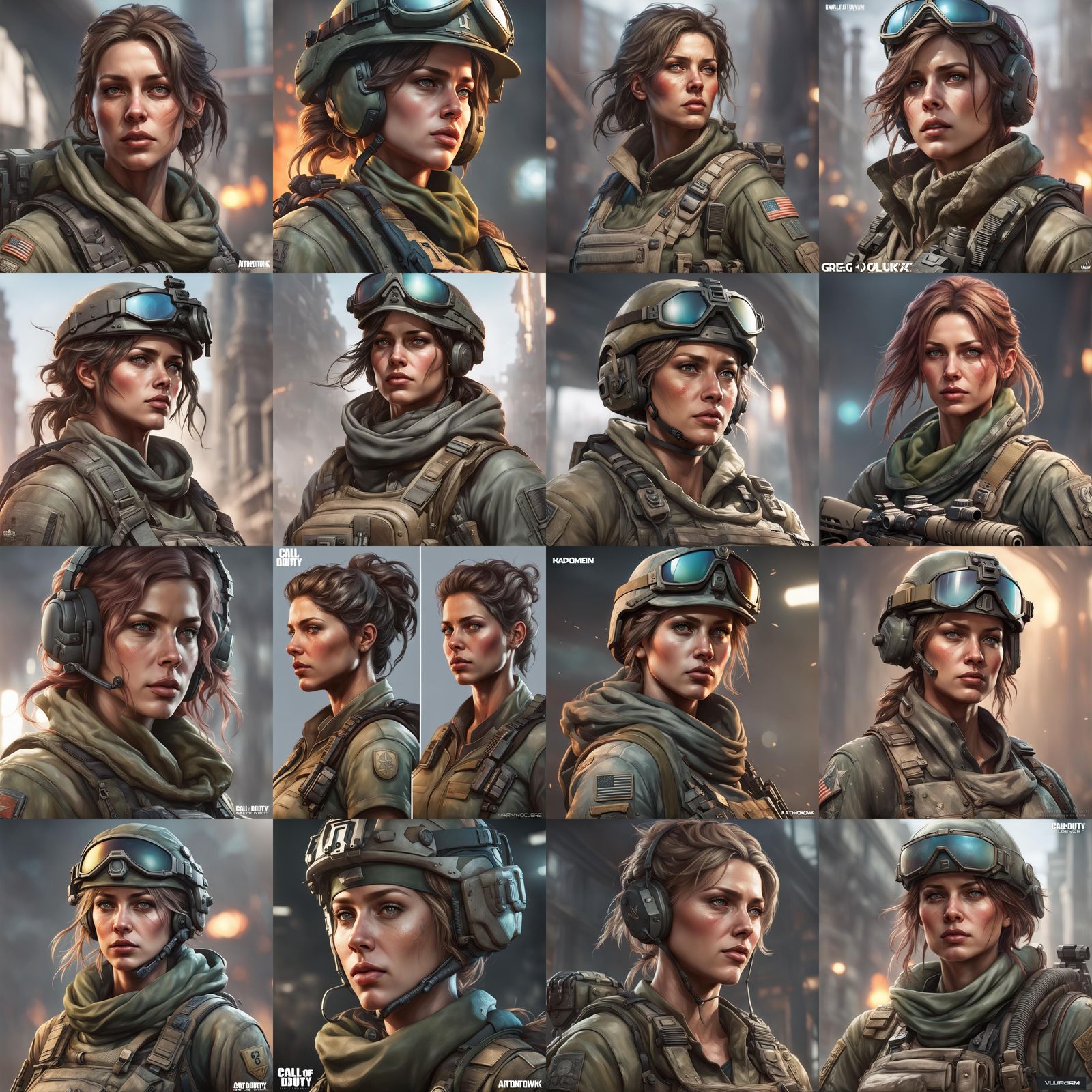 Call of Duty OC Portrait in Artgerm Style