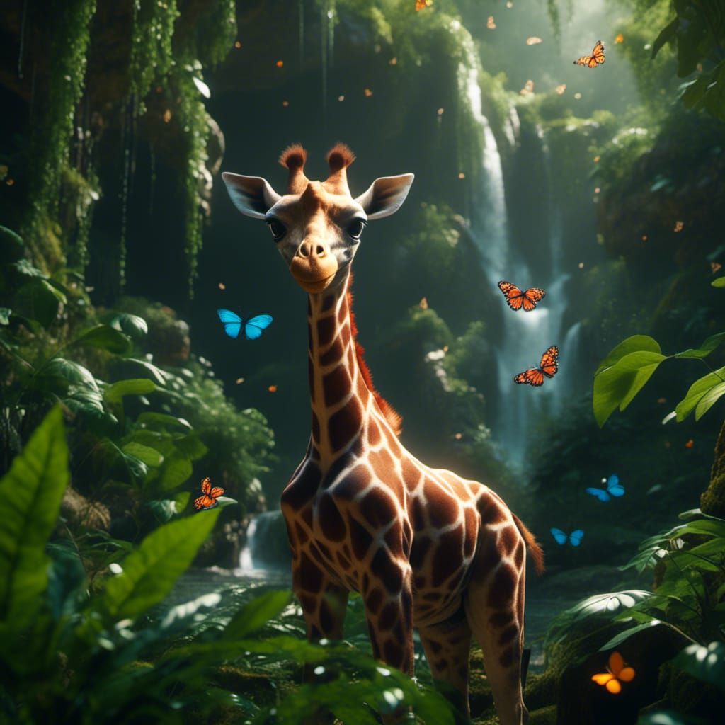 Lotie, familiar within the sacred rainforest of Serenetopia