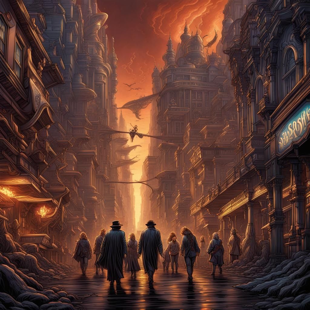 Epic Comic Book Art: Walk This Way