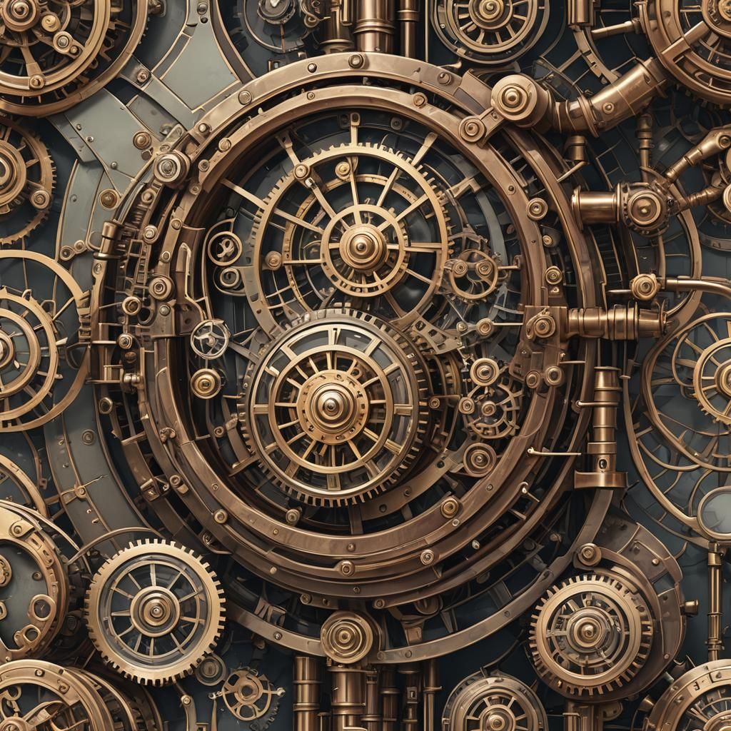 AI World Evolution with Steampunk Engine