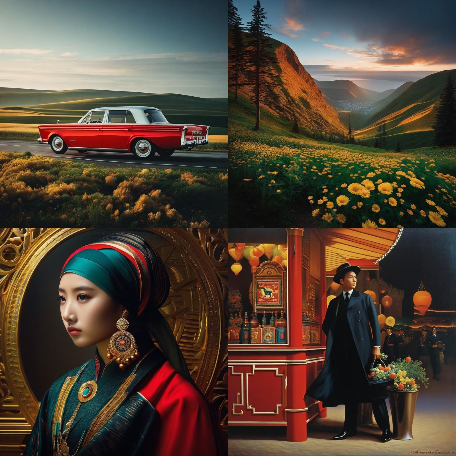 Vibrant Painting in Style of Contemporary Russian Art