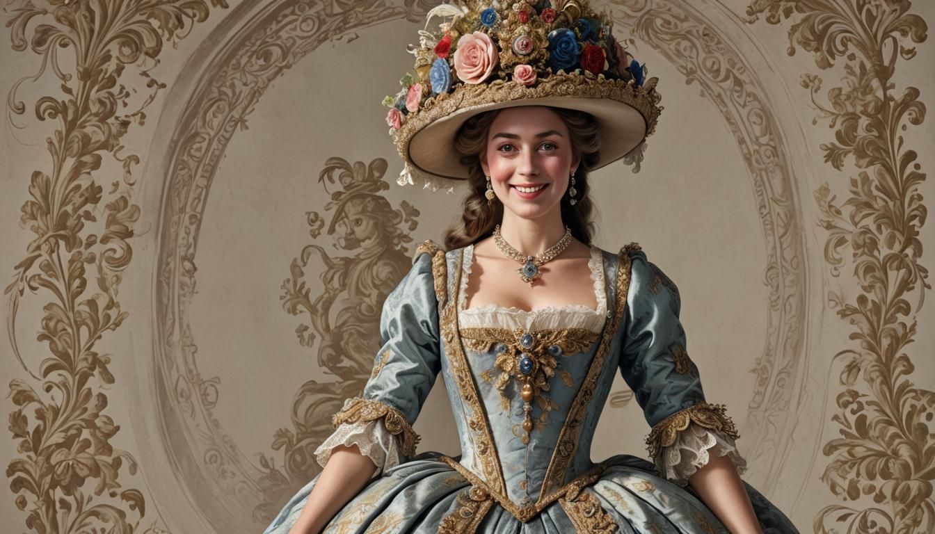 Princess of England with Elaborate Royal Hat