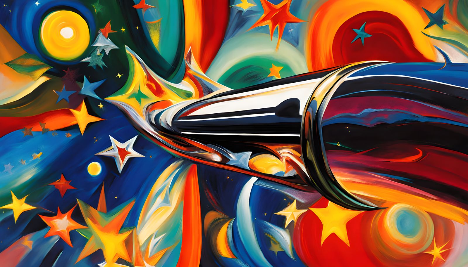 Cyberpunk Space Odyssey in Vortex Maelstrom