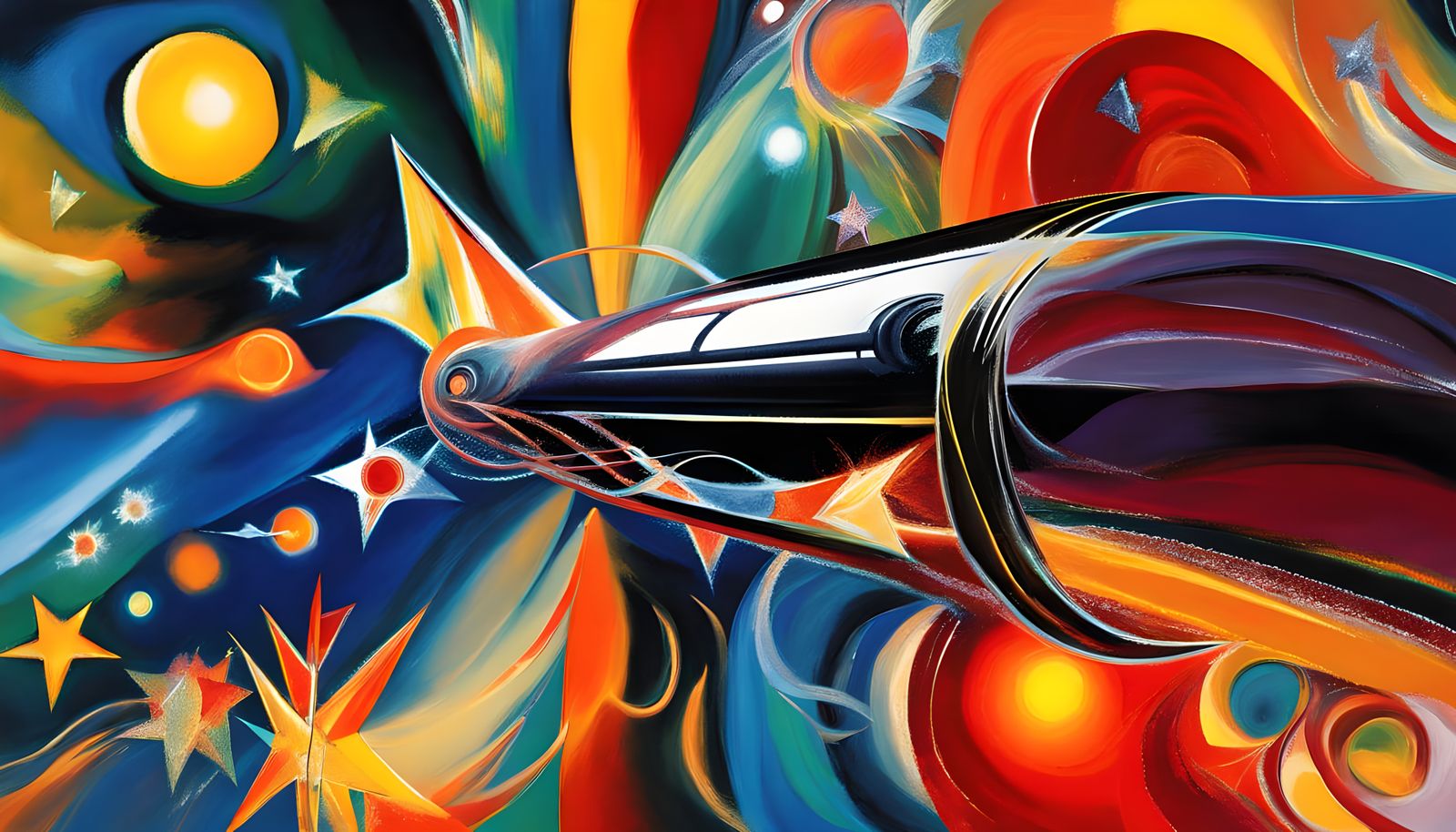 Surreal Cosmic Odyssey through Interstellar Vortex