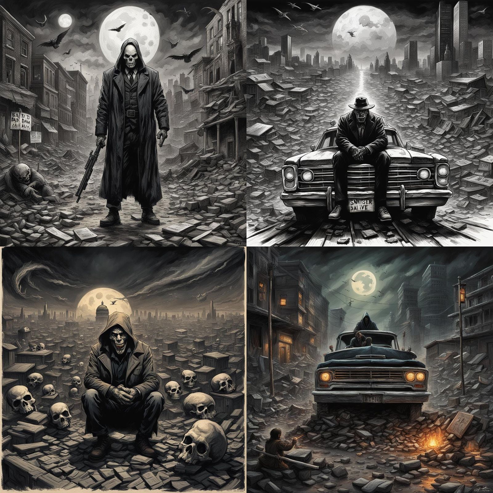 Sinister Portrait of Descent Into Madness