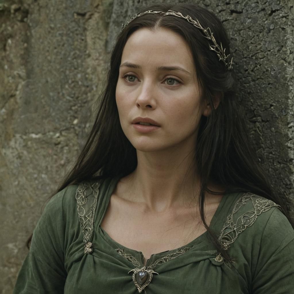 Arwen's Grief in Lórien After Aragorn's Passing