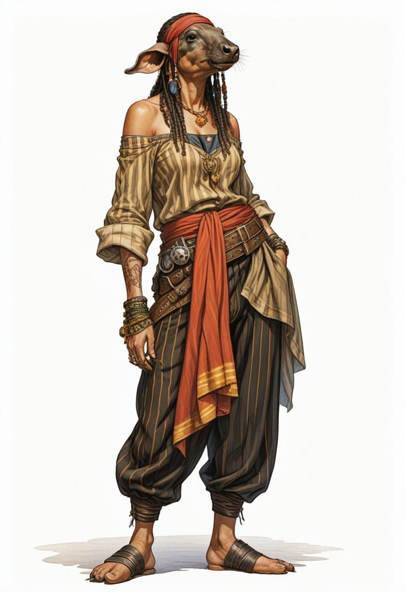 Majestic Female Tapir Nomad of 18th Century Arabia