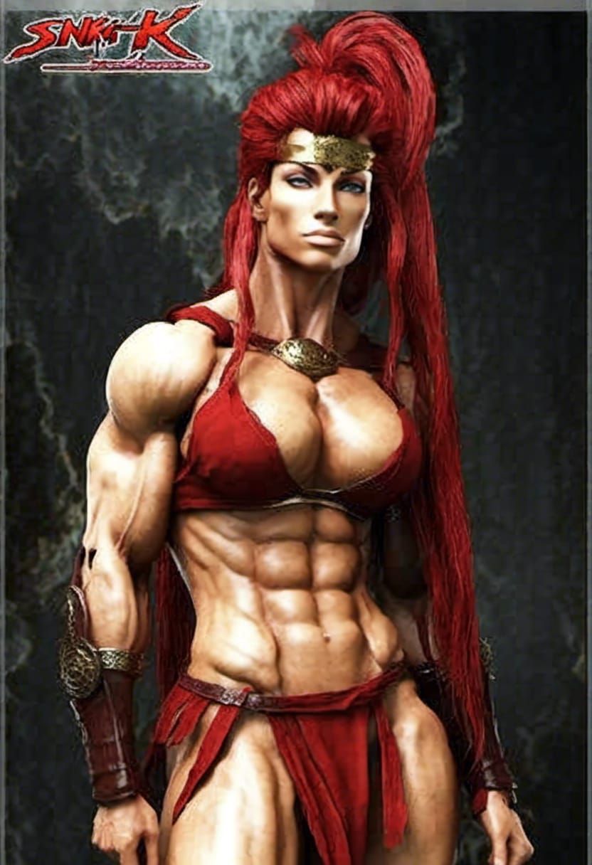 <lora:Wendy Mcmaster:1.0> Beautiful Redhead Muscle Woman at ...