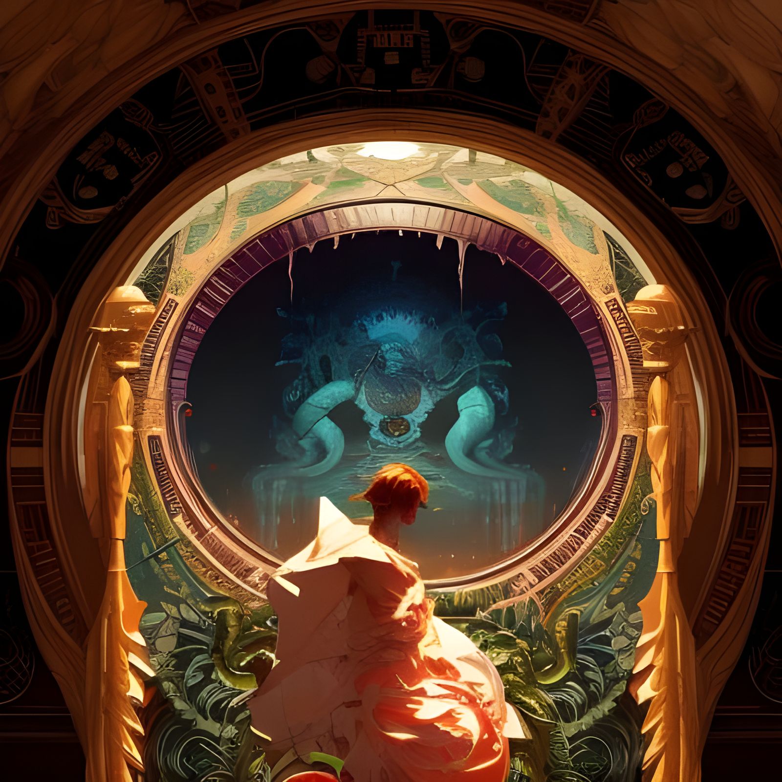 Epic Serpent Ensnaring Earth: Digital Art Masterpiece