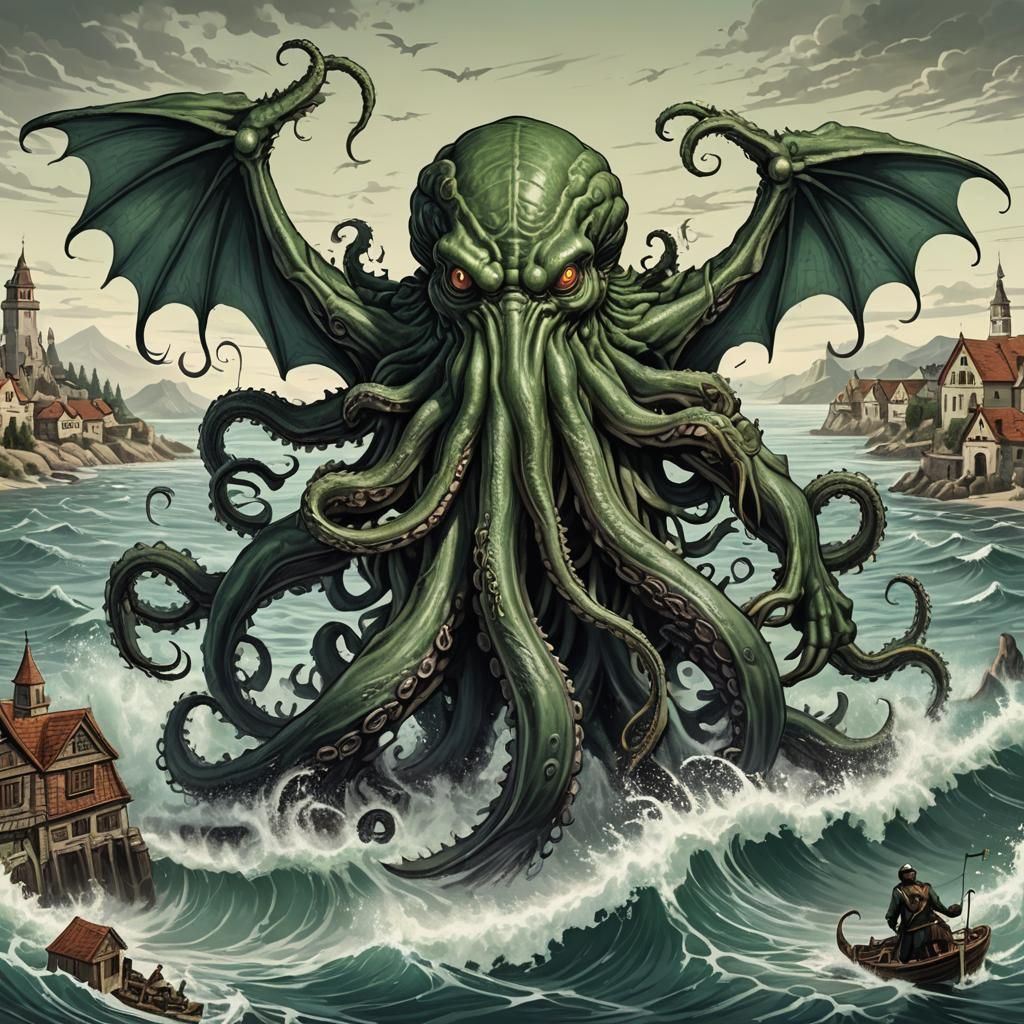 Cthulhu Rises From the Depths