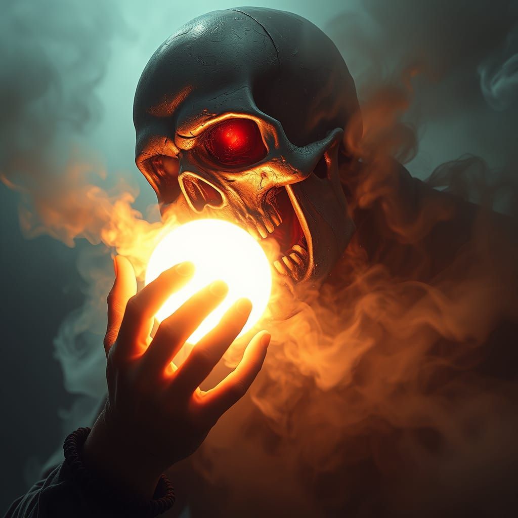 Grim Reaper Consumes Divine Energy